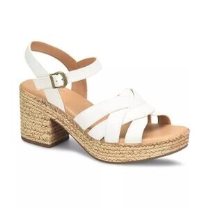 b.o.c. Melodie Ankle Strap Comfort Sandals sz 10 white